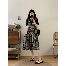 批发实拍<b class='q'>大码</b>女装2026夏季新款法式复古洋气宽松显瘦百搭度假风连衣裙