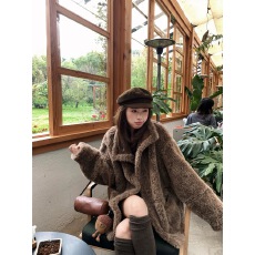 批发小君君布兰妮 9/22新 <b class='q'>街头</b>暖炉/100羊羔毛羊剪绒麂皮两穿外套