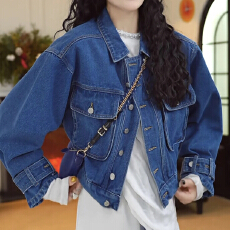 批发2026<b class='q'>春</b>季新款韩版时尚百搭短款牛仔外套女