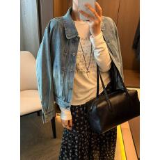 批发复古翻领牛仔<b class='q'>外套女</b>欧洲站2026年春季新款韩版百搭显瘦夹克上衣潮