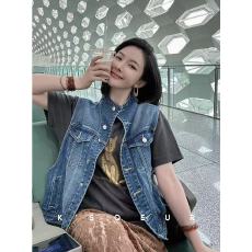 批发2026夏新款宽松无袖外套百搭上衣休闲复古立领<b class='q'>牛仔</b>马甲女