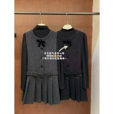 批发<b class='q'>新款</b>气质甜美半高领打底衫+小香风蝴蝶结毛呢<b class='q'>背心</b>裙套装