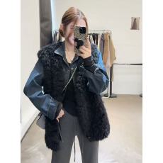 批发新款港风穿搭叠穿加绒<b class='q'>牛仔</b><b class='q'>衬衫</b>+羊羔毛马甲两件套