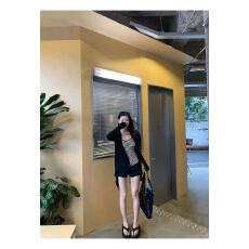 批发新款减龄独特漂亮巨好看简约<b class='q'>小开</b><b class='q'>衫</b>+条纹吊带+短裤3件套