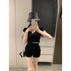 批发新款法式蕾丝拼接V领修身显瘦百搭针织衫上等