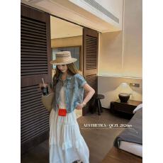 批发新款重工烫钻亮闪翻领短袖<b class='q'>牛仔</b><b class='q'>外套</b>+松紧腰半身裙两件套