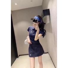 批发新款休闲时尚刺绣短袖<b class='q'>上衣</b>+松紧腰显瘦刺绣半身裙两件套