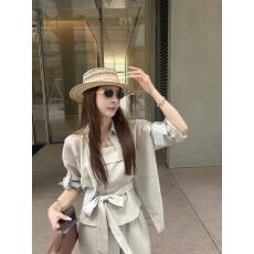 批发新款韩版时尚休闲慵懒风天丝衬衫+绑带吊带+高腰阔腿裤三件套