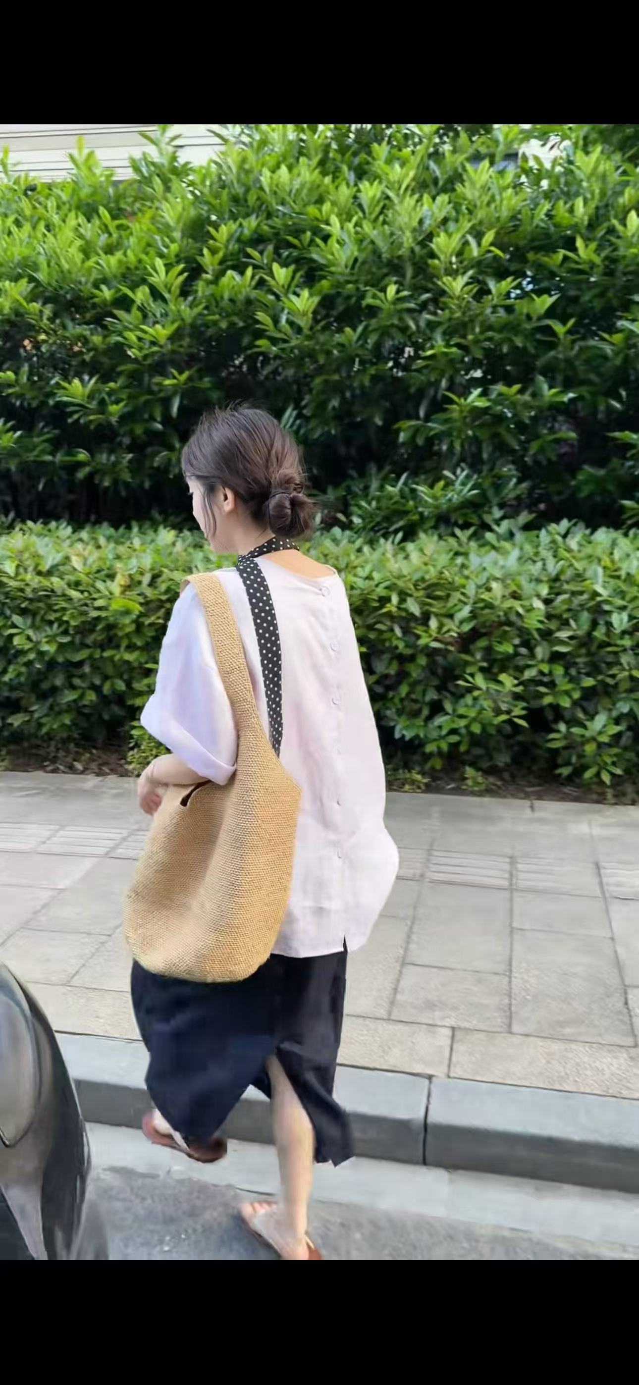 새로운 한 부서 패션 캐주얼 이후 단추 마 재료 맨위 허리밴드 반신 스커트 스카프 3 세트