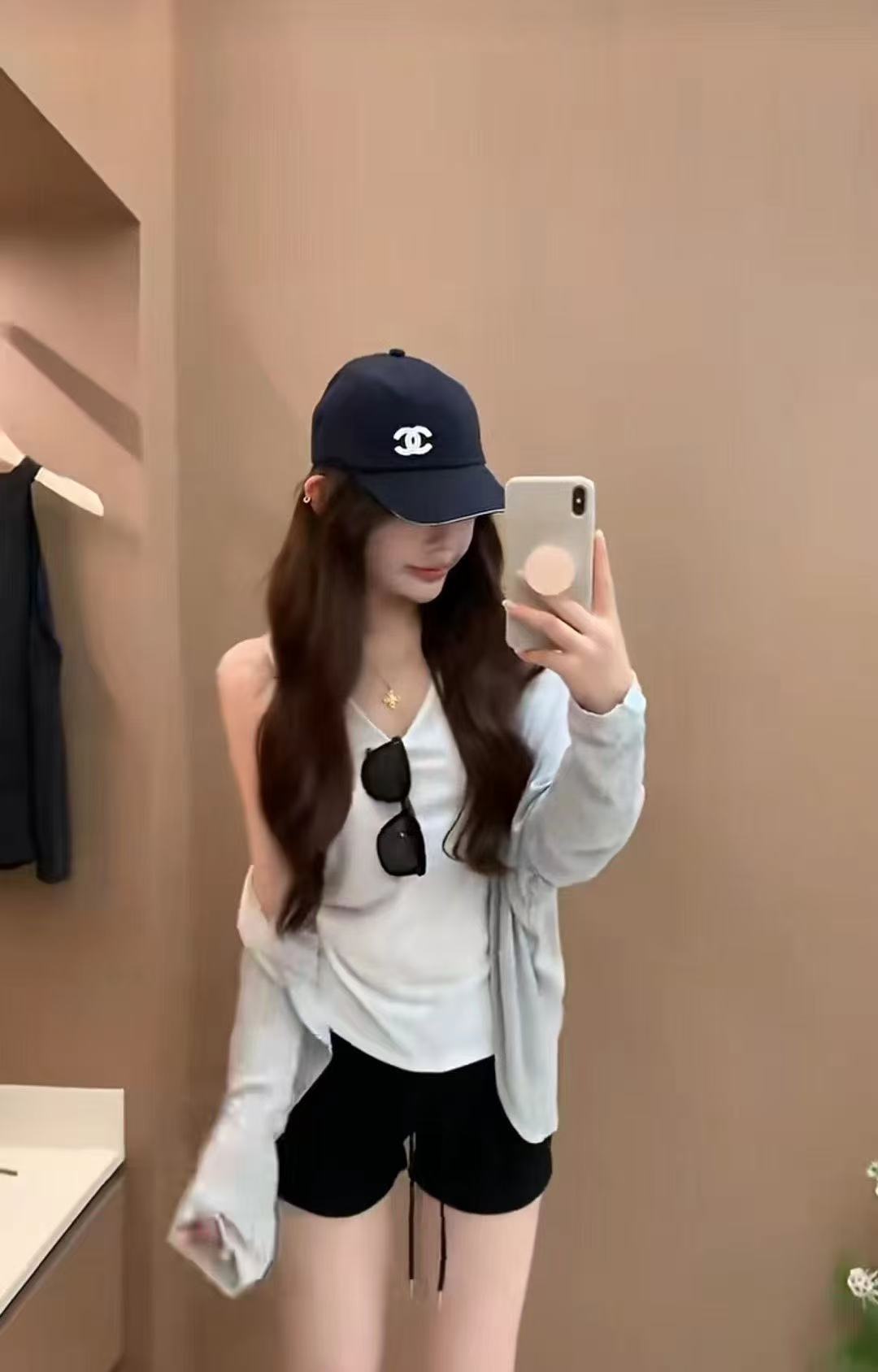 새로운 패션 느긋한 바람 일상 휴가 조끼 자외선 차단 숄 허리밴드 반바지 3 세트