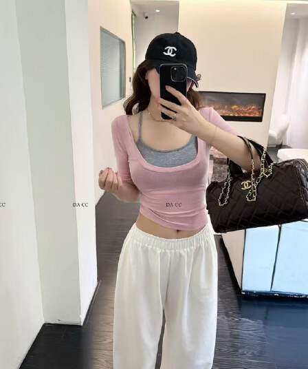 한 부서 섹시함 품격 핫걸 허리 수축 몸매 가꾸기 맨위 행침 목 슬립 허리밴드 캐주얼 바지 3 세트