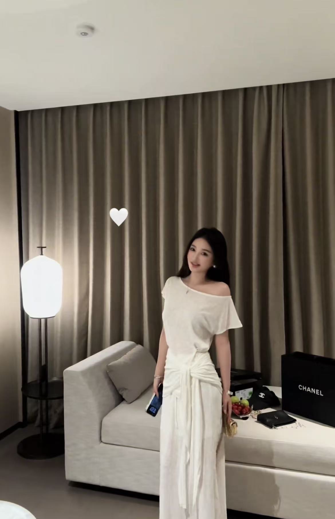새로운 패션 자외선 차단 숄 맨위 비스듬한 어깨 얇은 스타일 티셔츠 허리밴드 반신 스커트 3종 세트