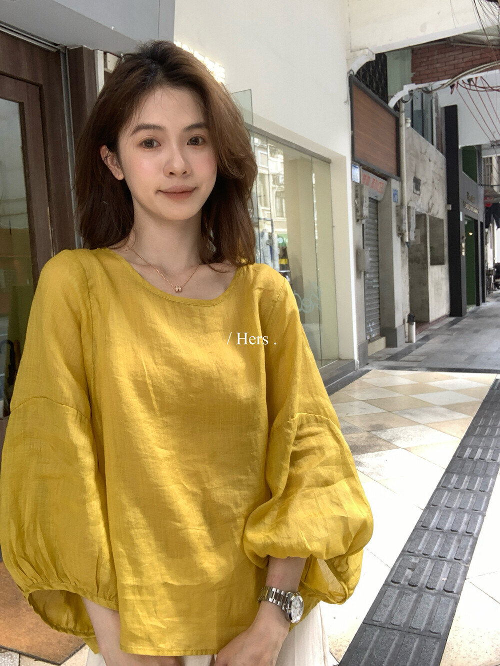 여름 켜기 새로운 hers 한국 스타일 미니멀리즘 일본식 출퇴근 레트로 편안함 100 라미 작은 셔츠 캐주얼 다용도 맨위