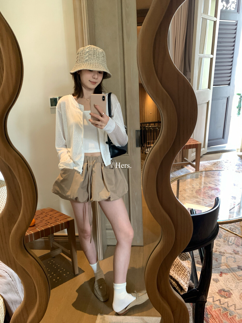 여름 켜기 새로운 hers 미니멀리즘 한 부서 디자인 센스 작은 꽃밭 캐주얼 반바지 캐주얼 슬림해 보이는 다용도 치마바지