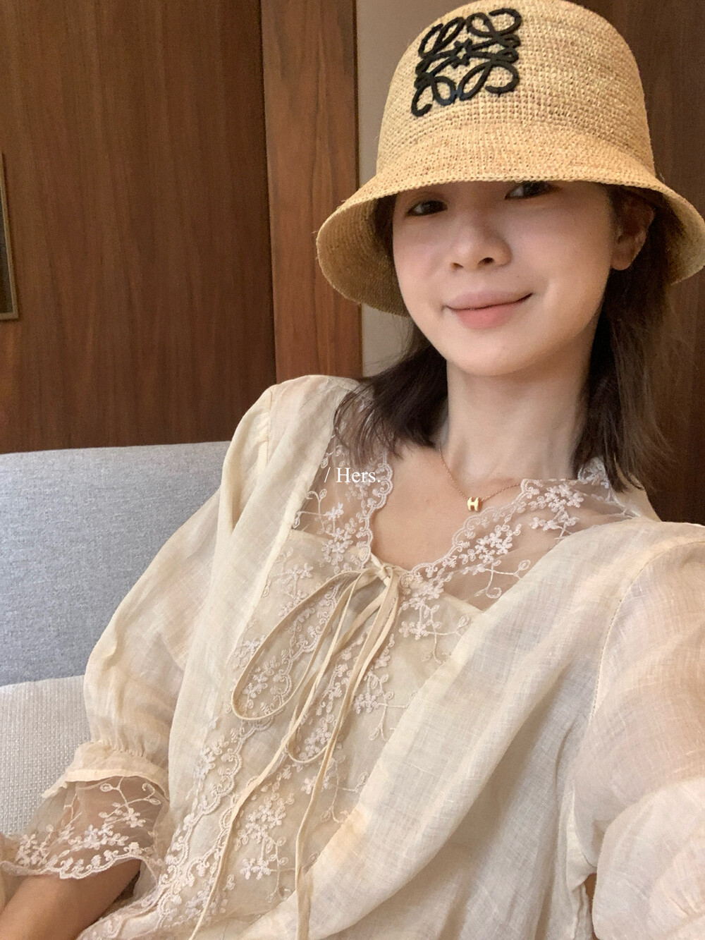 여름 켜기 새로운 hers 품격 미니멀리즘 일본식 100 라미 레이스 조각 레이스업 작은 셔츠 캐주얼 슬림해 보이는 맨위