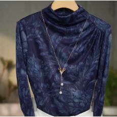 批发高贵上档次小衫2025新款潮流气质时尚显瘦<b class='q'>网纱</b><b class='q'>打底衫</b>