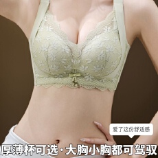 批发山茶花内衣性感提拉美背胸型显大甜美风<b class='q'>文胸</b>银蓝夏季聚拢小胸女士