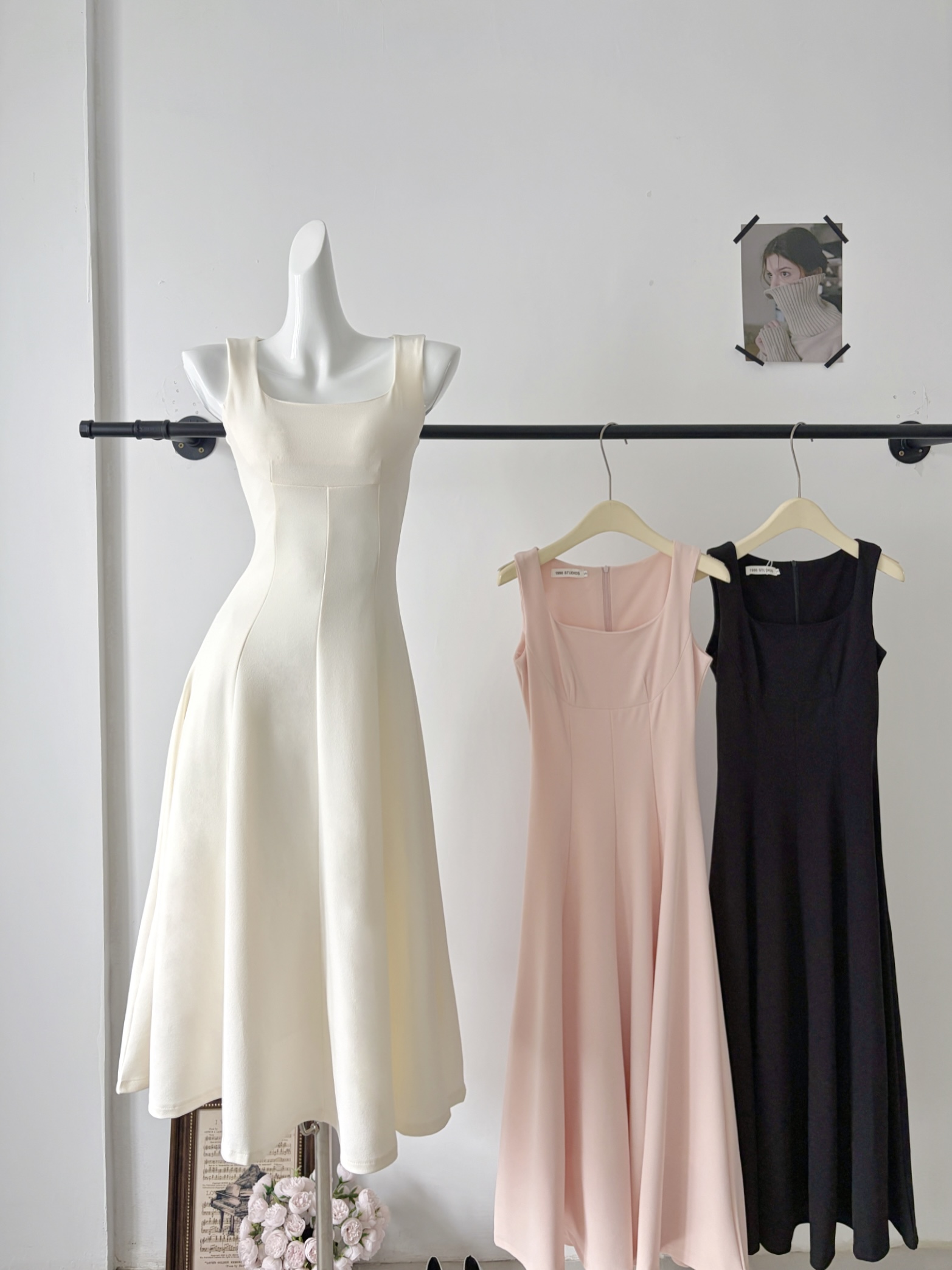 Barb Chill温柔神裙吊带长裙连衣裙春季针织裙气质法式礼服裙