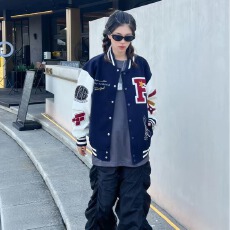 批发美式学院棒球服春秋季新款复古夹克衫百搭宽松外穿男女情侣外套潮