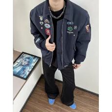 批发防水小牛津复合双层刺绣 美式复古刺绣飞行夹克棒球服男女<b class='q'>外套</b>