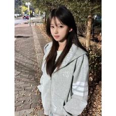 批发华棉复合320克原版刺绣/包边 开衫连帽<b class='q'>卫衣</b>外套<b class='q'>男</b>女春秋潮牌上衣