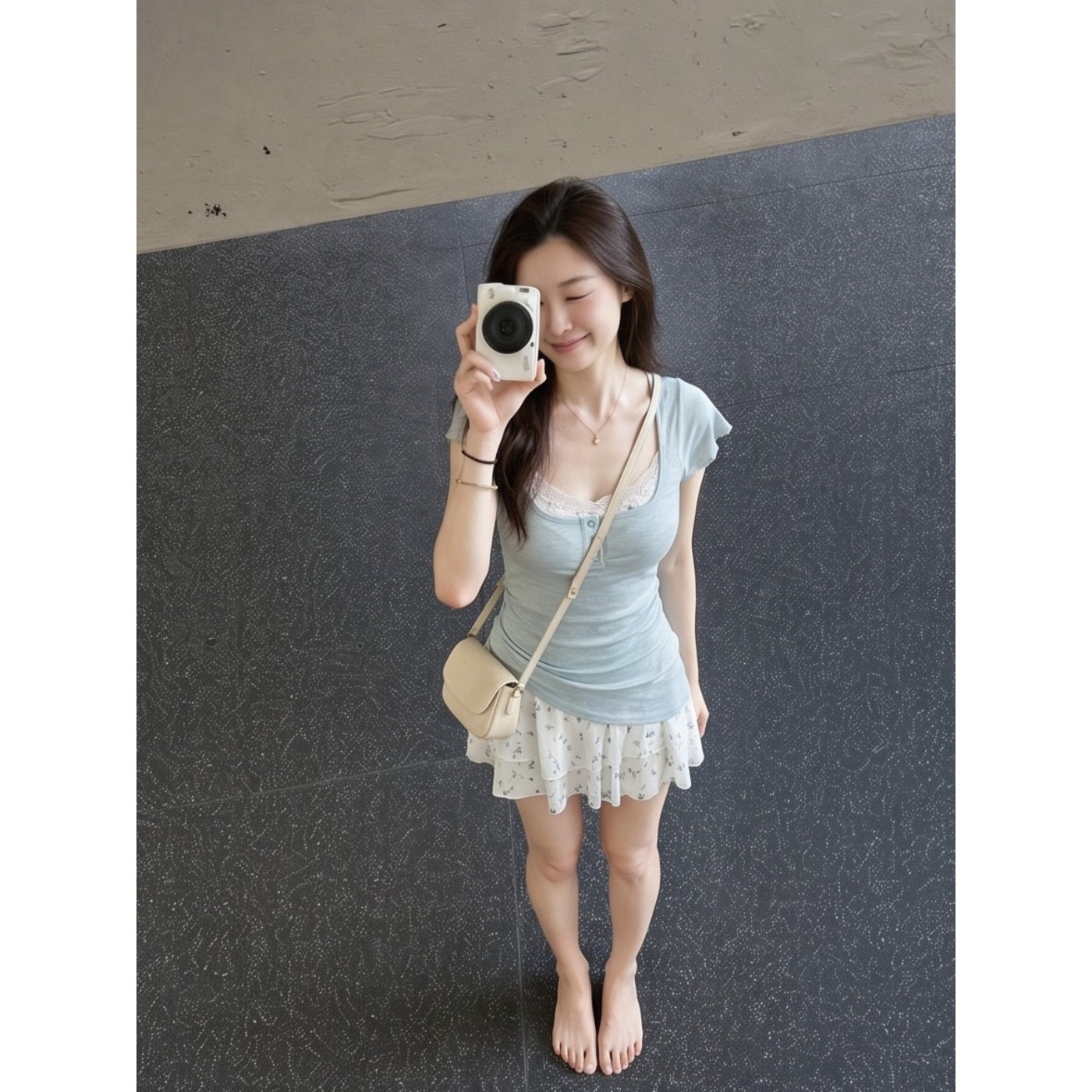 실사 재고 있음 달콤한 매운맛 덜 여자 칼라 꽃무늬 반팔 여성 드레스 여름 특별 아름다운 꼬집기 허리 작은 치마