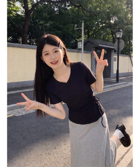 실사 재고 있음 한 부서 착용 가져 가라. 반신 스커트 아이들 빛 사람들 코치 착용 가져 가라. 전체 집합 여름 ootd 착용 가져 가라. 소나무