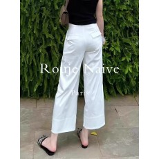 批发白色九分直筒西<b class='q'>装</b><b class='q'>裤</b>女2026<b class='q'>新款</b>春夏显瘦高腰小个子窄版阔腿<b class='q'>裤</b>