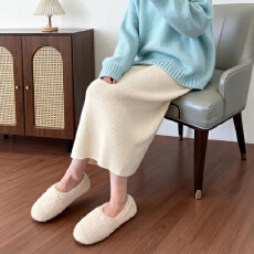 批发实拍#150小矮个子针织半身裙女秋冬羊绒中<b class='q'>长款</b>直筒a字一步包臀裙