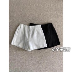 批发高品质#150小矮个子高级感亚麻<b class='q'>短裤</b>女夏季阔腿裤高腰显瘦a字热裤