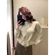 批发2025新款冬季收腰复古日常显瘦内搭系带收腰短款上衣