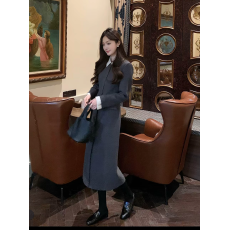 批发3姐【韩女教科书撞色翻领长袖 收腰连衣裙】  S31372Y2