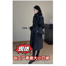 批发高级定制90白鸭绒蛋白皮羽绒服长款外套+袖口狐狸毛5179