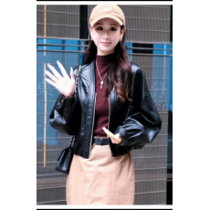 批发海宁真皮皮衣女短款外套女宽松休闲（绵羊皮）LFR-303#