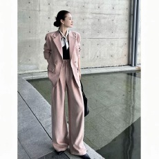 批发2026秋季时尚套<b class='q'>装</b><b class='q'>女</b>气质外套+高腰西<b class='q'>装裤</b>休闲百搭两件套