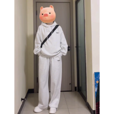 批发薄款，加绒连帽卫衣套装女春<b class='q'>秋</b>款学生韩版宽松长袖长裤两件套