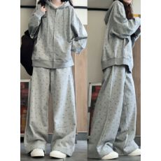 批发休闲运动套装女春<b class='q'>秋</b>新款学生韩版宽松百搭两件套