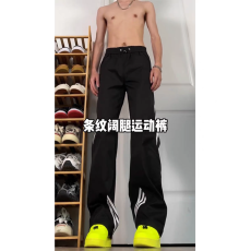 批发美式机能三条杠冲锋裤女夏季新款学生<b class='q'>韩版</b>休闲运动长裤