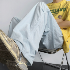 批发多巴胺速干休闲<b class='q'>运动</b>长裤女夏季新款学生韩版宽松直筒裤