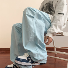 批发多巴胺速干休闲<b class='q'>运动</b>长裤女夏季新款学生韩版宽松直筒裤