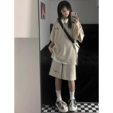 批发休闲<b class='q'>运动</b>套装女夏季新款学生韩版<b class='q'>宽松</b>两件套