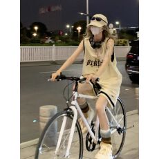 批发潮流休闲假两件<b class='q'>运动</b>套装女夏季新款学生韩版<b class='q'>宽松</b>百搭两件套