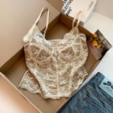 批发法式蕾丝<b class='q'>吊带</b><b class='q'>背心</b>女2026新款爆款带胸垫修身内搭外穿<b class='q'>打底</b>上衣女