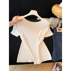 批发轻仪式感 重工方块移花 肌理感针织小上衣女2026年<b class='q'>春</b>夏の