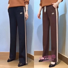 批发时尚洋气妈妈裤子2026春季新款中老年女装宽松显瘦运动休闲直筒裤