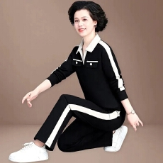 批发2026新款中老年秋季卫衣套装女高贵洋气年轻<b class='q'>妈妈</b>高品质休闲运动服