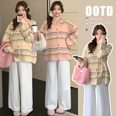 批发2025新款孕妇<b class='q'>韩版</b>外套软糯针织厚实大版型开衫