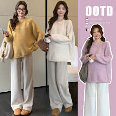 批发2025新款孕妇韩版套头毛衣软糯慵懒可爱风宽松毛衣