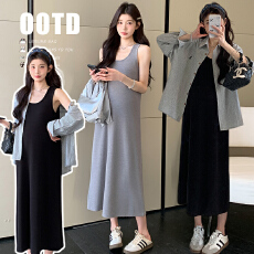 批发2026春<b class='q'>夏</b>韩系吊带裙+防晒刺绣高质感宽松超好看衬衫两件套套装