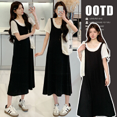 批发假两件<b class='q'>连衣裙</b>子不显怀洋气孕妇装2026夏季新款孕期<b class='q'>连衣裙</b>